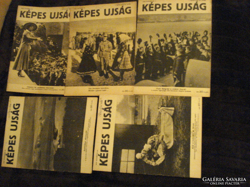 10 db I. világháborús Képes Ujság 1915-ből