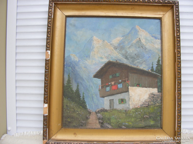 Vasvári Wertheimer J Alpokalja olajvászon