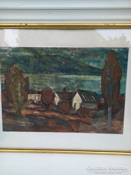 Sztojka László  Ősz a Balatonparton