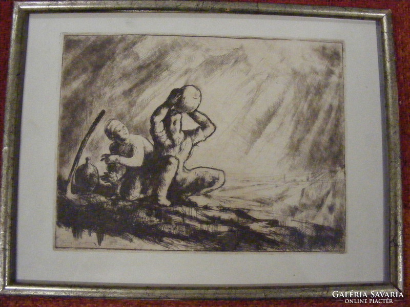 Szőnyi István Korsóból ivó