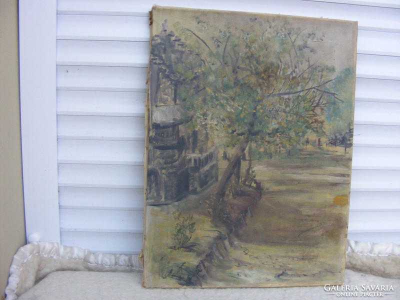 Vajdahunyadvári részlet? olaj-vászon