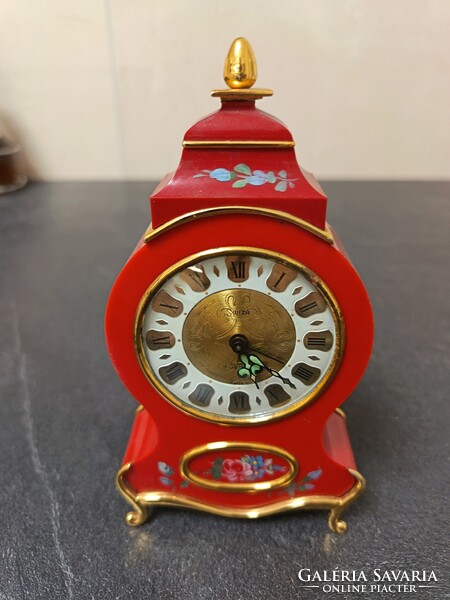 8 napos svájci asztali ébresztőóra hibátlan állapotban.
