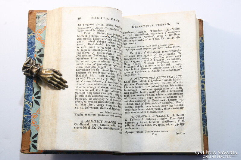 1814 - Budai Ézsaiás - Régi római vagy deák írók élete Díszesen aranyozott Gyönyörű félbőr kötés !!