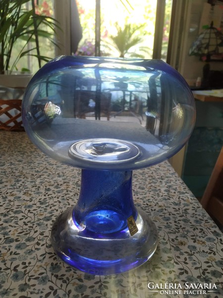 Eisch üveg nagyméretű mécsestartó