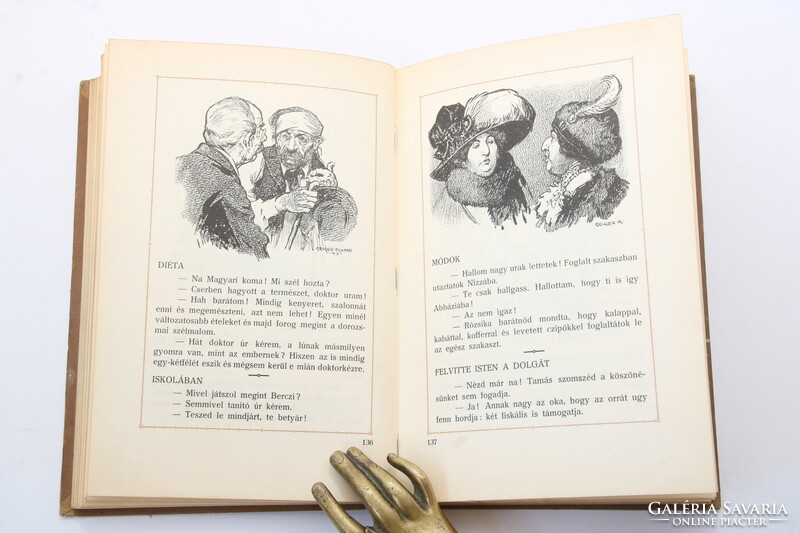 1915 - Dedikált - Kner Izidor Agyafurt alakjai  - Garay Mühlbeck Vadász Geiger rajzaival Szép péld.