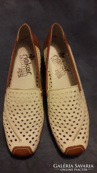 Rieker bőr kényelmi cipő éktalpú új 40-s Szék termék.