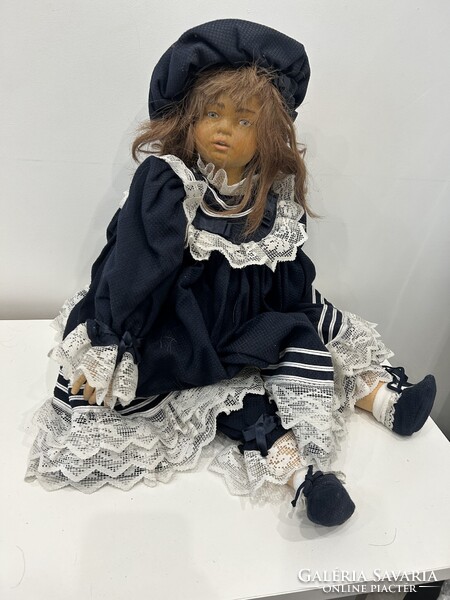 Norbert Sadei - kézzel faragott fa baba - 60cm