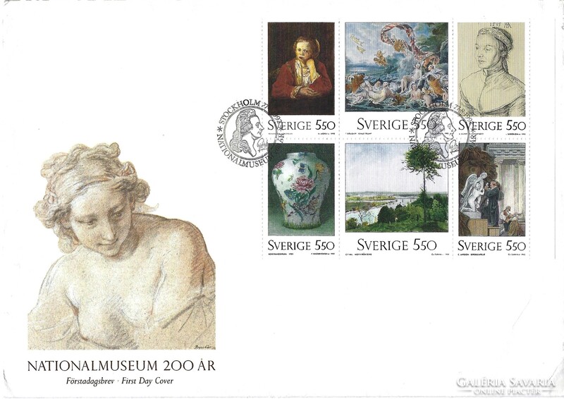 Elsőnapi bélyegek Svéd - 1994 - 25 db, 7 borítékon