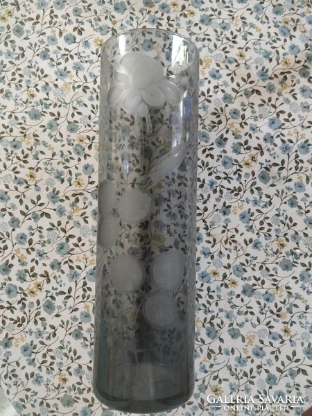 Mintás üvegváza, hibátlan