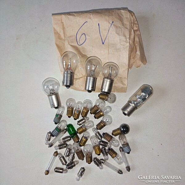 Retro/vintázs izzók hagyatékból, 6V. Kisautó, játék csere is érdekel