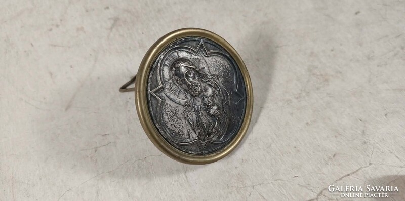 Antik ezüstözött Jézusos asztaldísz 585