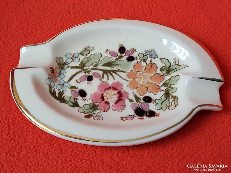 1 Ft-ról! Zsolnay virágmintás hamuzó / hamutartó / hamutál