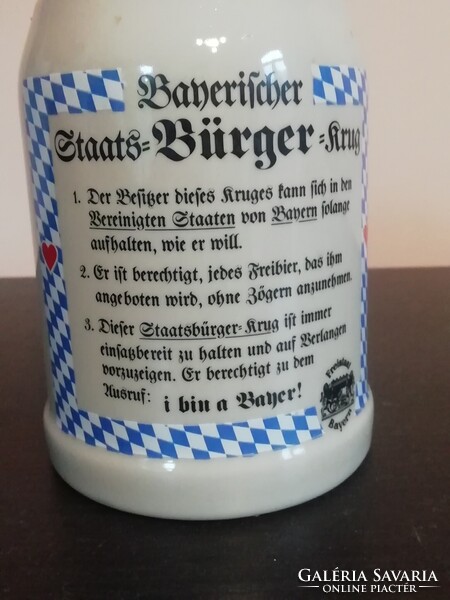 Német sörös korsó, 0,5 liter, II.