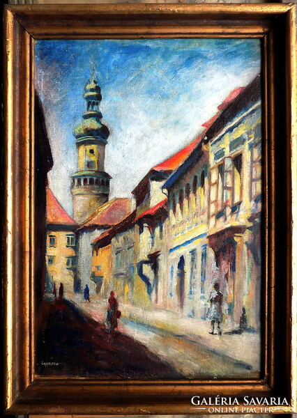 Cmarits Margit : 1905-1995 - "Sopron tűztorony" Garantáltan eredeti SZÁMLÁVAL