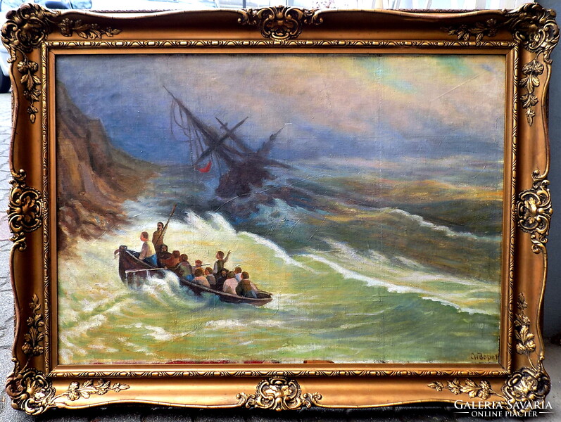 Orosz festő 20-ik század első fele .Garanciával SZÁMLÁVAL