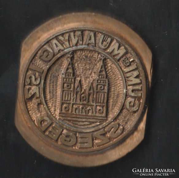 Gumi Műanyag ISZ. Szeged fém pecsétnyomó.