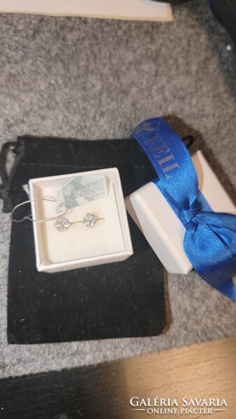 FEIL Swarovski zirkónia ezüst fülbevaló – Új, díszdobozban!