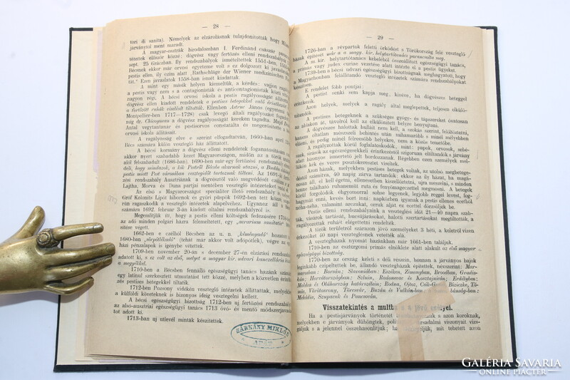 1879 - Ritka orvosi könyv - Kovách Imre Az asztracháni pestis teljes példány !!