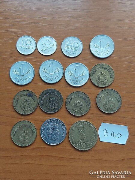MAGYAR NÉPKÖZTÁRSASÁG 10 20 FILLÉR 1 2 5 10 FORINT1970 - 1989, 15 DB    B40