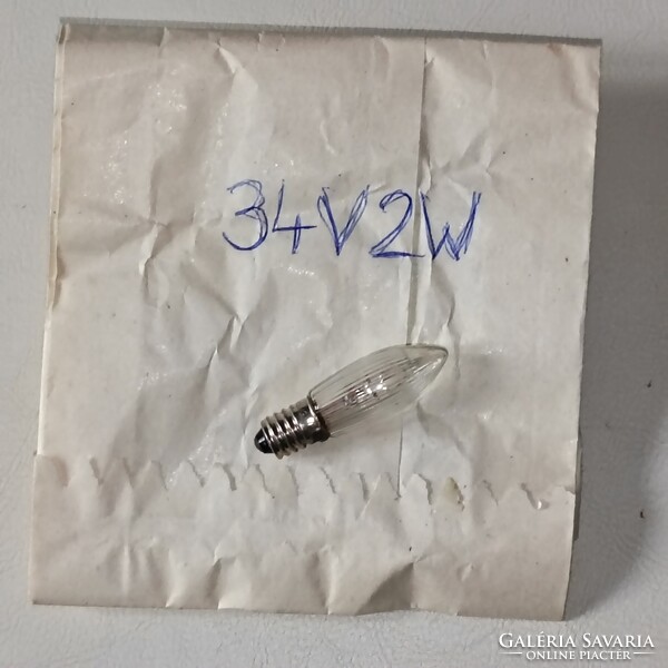 Retro/vintázs izzó hagyatékból. 34V-2W. Kisautó, játék csere is érdekel