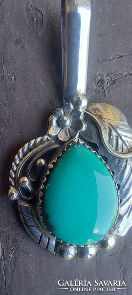 Antik Navajo Ezüst medál