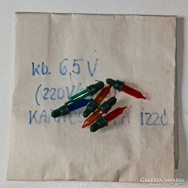 Retro/vintázs izzó hagyatékból. 6,5V. Kisautó, játék csere is érdekel
