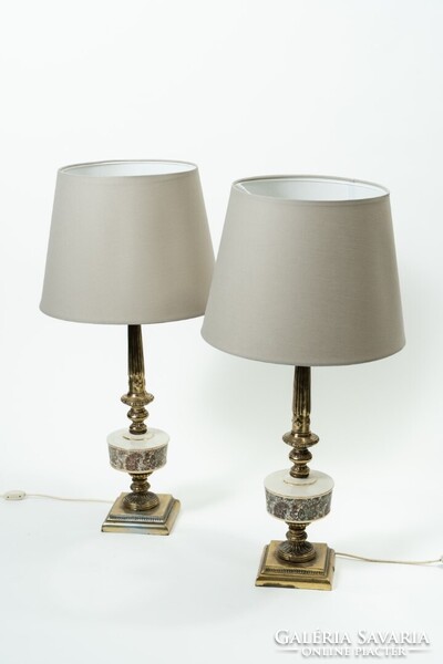 Klasszikus, neoklasszicista stílusú asztali lámpa pár