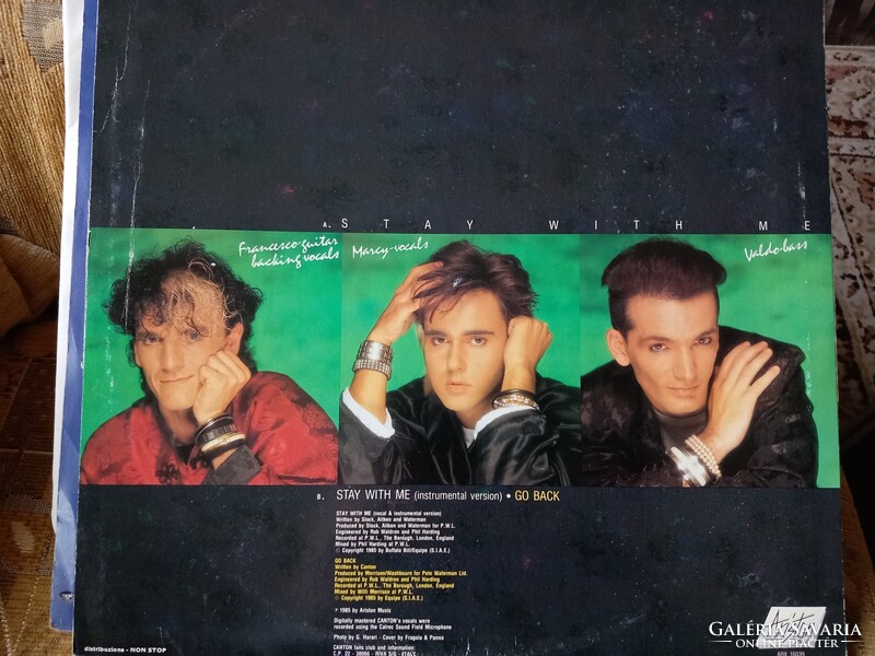 CANTON.- STAY WITH ME.  12' MAXI SINGLE. 1985. / Italo disco