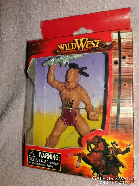 MINŐSÉGI CHAP-MEI WESTERN INDIÁN játék figura 12 cm dobozával BONTATLAN a képek szerint  1.
