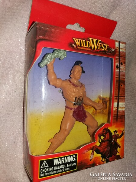 MINŐSÉGI CHAP-MEI WESTERN INDIÁN játék figura 12 cm dobozával BONTATLAN a képek szerint  2.