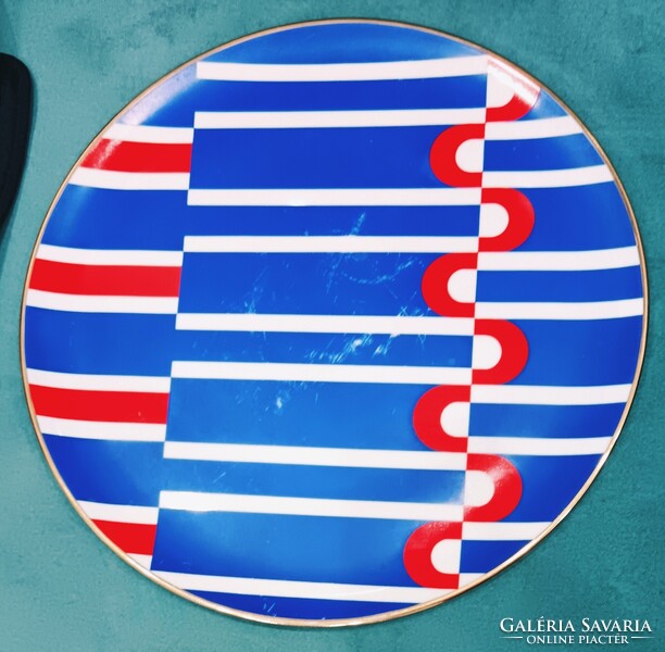 44,5 cm !! Extra Ritka Szász Endre falitányér ,tányér. Postázom!