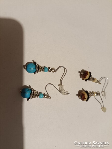 Kézműves, tibeti ezüst fülbevalók - leáraztam!