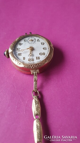 Antik 14K rózsaarany női karóra Amilo Watch