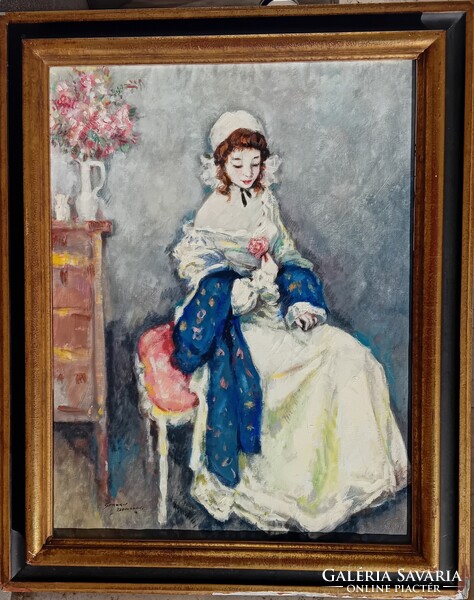 Gerharld Bernhard  : Széken ülő nő