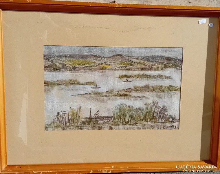 Horváth János : Horgászok csónakokban