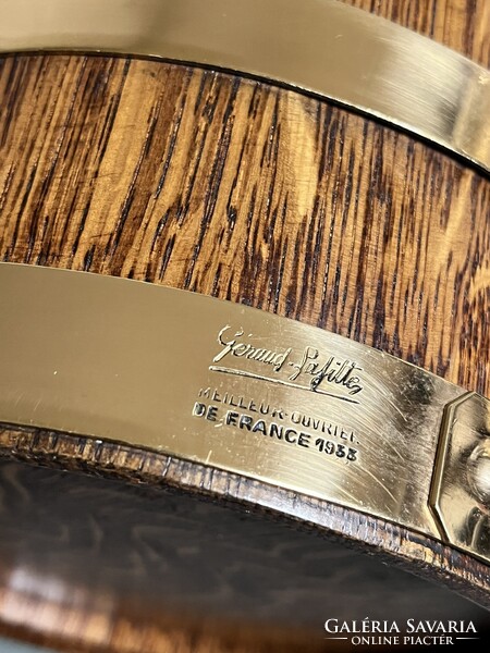 CHAMPAGNE CLUB - George Goulet × Géraud Lafitte – Art Deco pezsgőhűtő tömör tölgyfadongákból