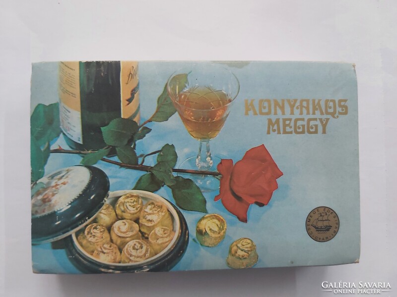 Konyakos Meggy bonbonos doboz – retro termék a 80-as évekből