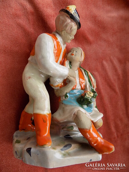 Szécsi kerámia, nagyméretű (18 cm magas), hibátlan. 1930-40-es évek.