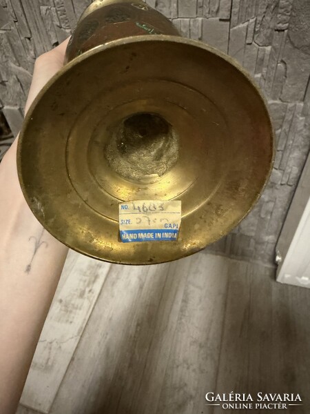 Indiai bronz váza
