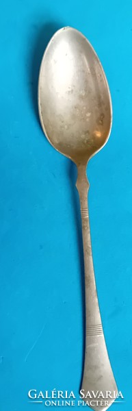 Alpakka merőkanál , Sandrik márka ,  Hossz.: 26,5 cm.