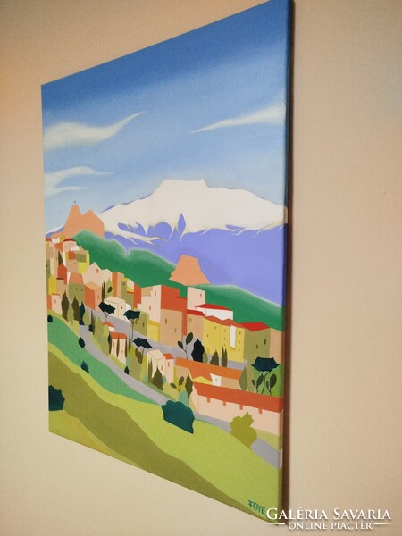 Szicília - Cesaró (50x70 cm - olajfestmény)