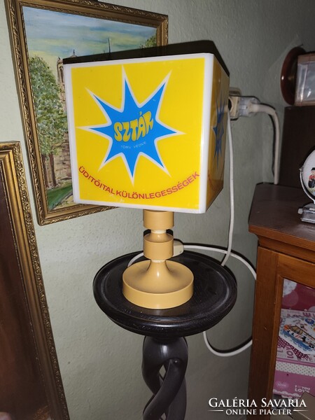 Retró Star üdítős asztali lámpa