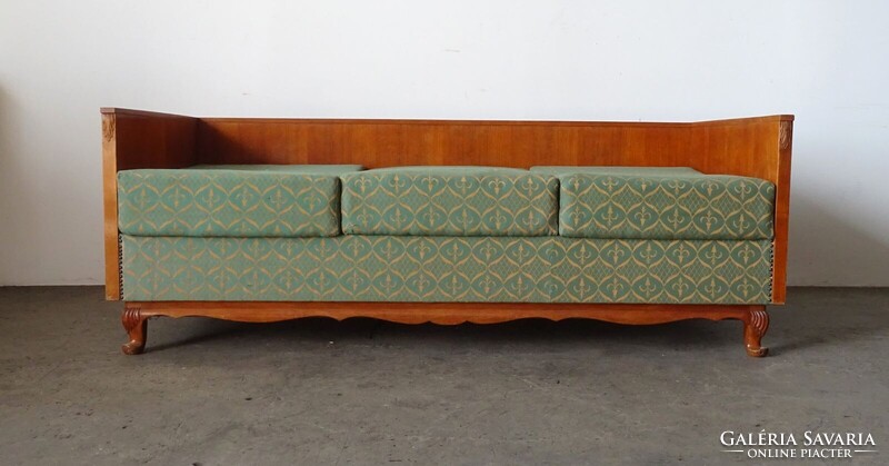 1S730 Régi LINGEL kárpitozott ágy heverő 73 x 102 x 202 cm