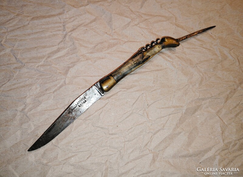 Régi G. DAVID LAGUIOLE bicska, gyűjteményből. Kés, bicska, tőr, borotva. Nr18.