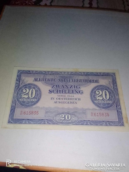 Nagyon szép állapotú Osztrák 20 Schilling 1944-ből