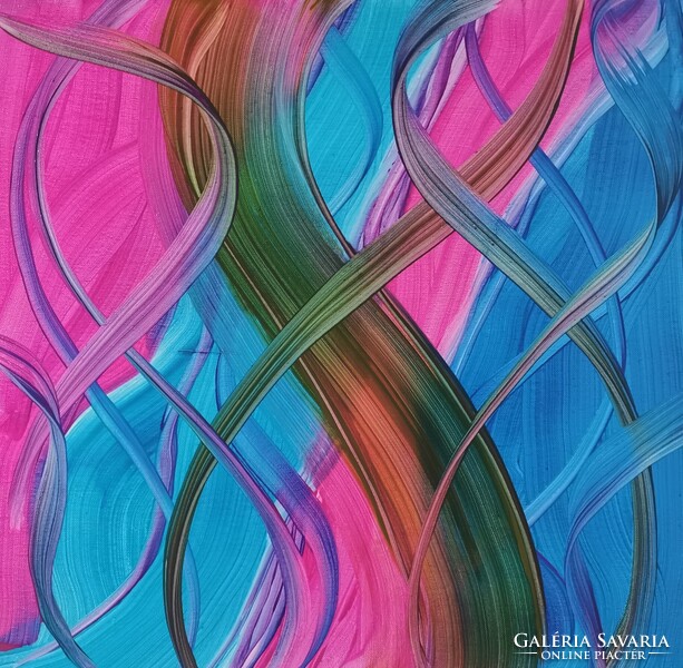 Baján Ildikó festmény 50 x 50 cm.