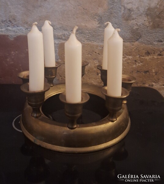 Réz vintage gyertyatartó