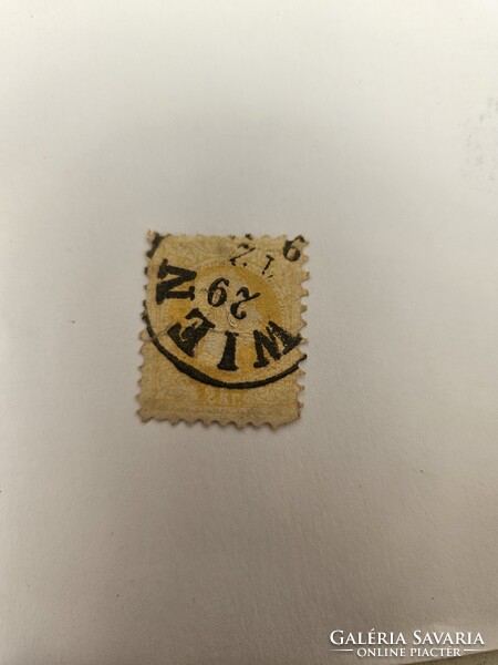 1867-es 2 kr bélyeg Ausztria-o-