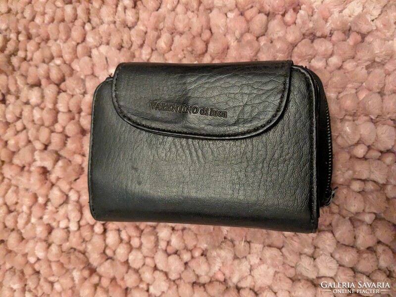 Valentino di luca fekete retrós bőr pénztárca ,sok rekeszes, sok kártyatartós