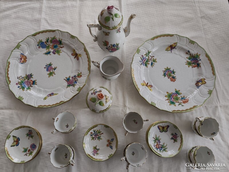 Herendi 12 személyes kávé vagy teázó készlet eladó.